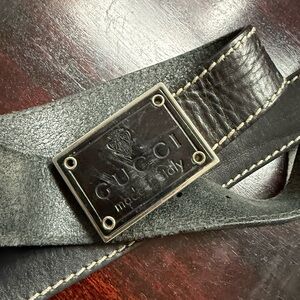 Gucci black leather belt 100 men’s